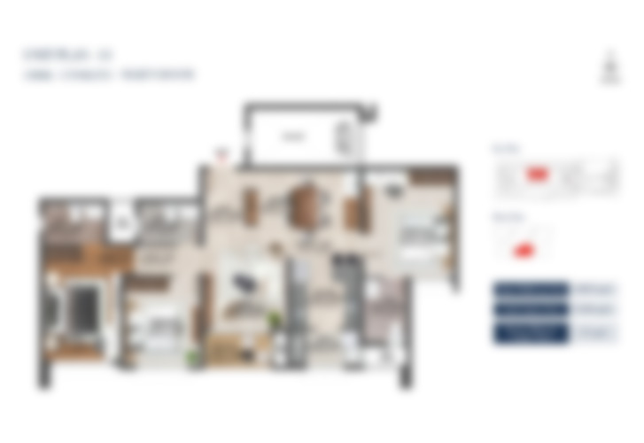 Shriram KingLife 4 BHK + 4T + Maid Room floor plan